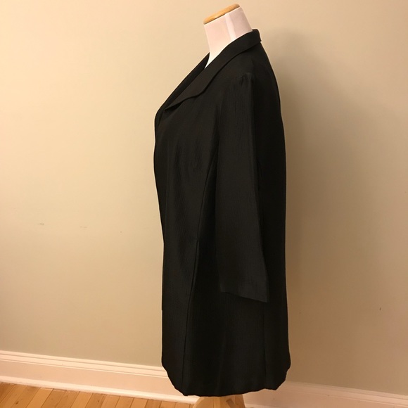 ⛔️SOLD⛔️Eileen Fisher Silk Open Front Coat Size M - Picture 3 of 8